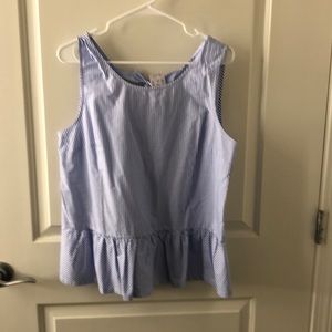 NEW WITH TAGS! JCrew factory peplum tank